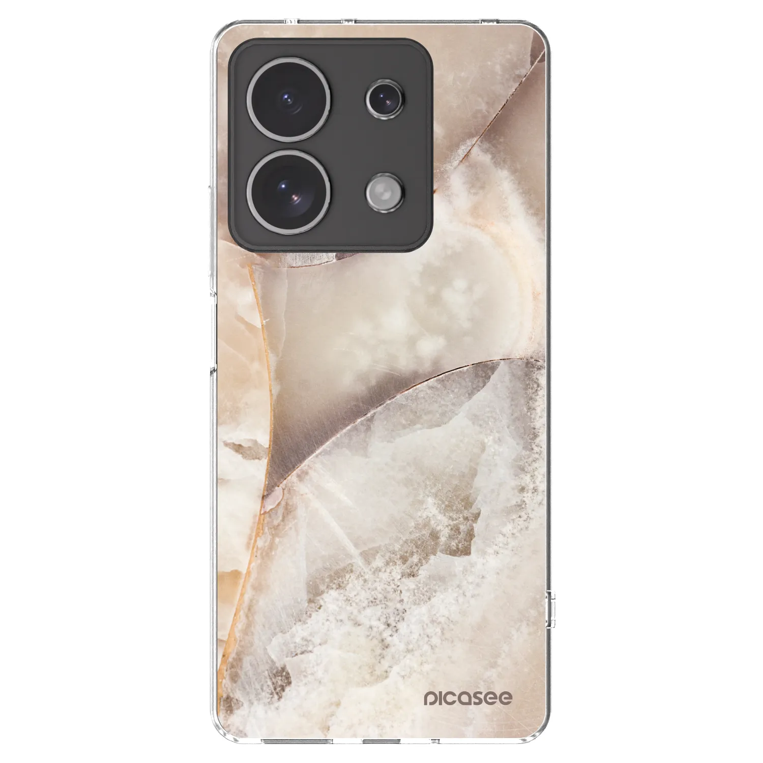 Picasee διαφανής θήκη σιλικόνης Xiaomi Redmi Note 13 4G - Cream marble