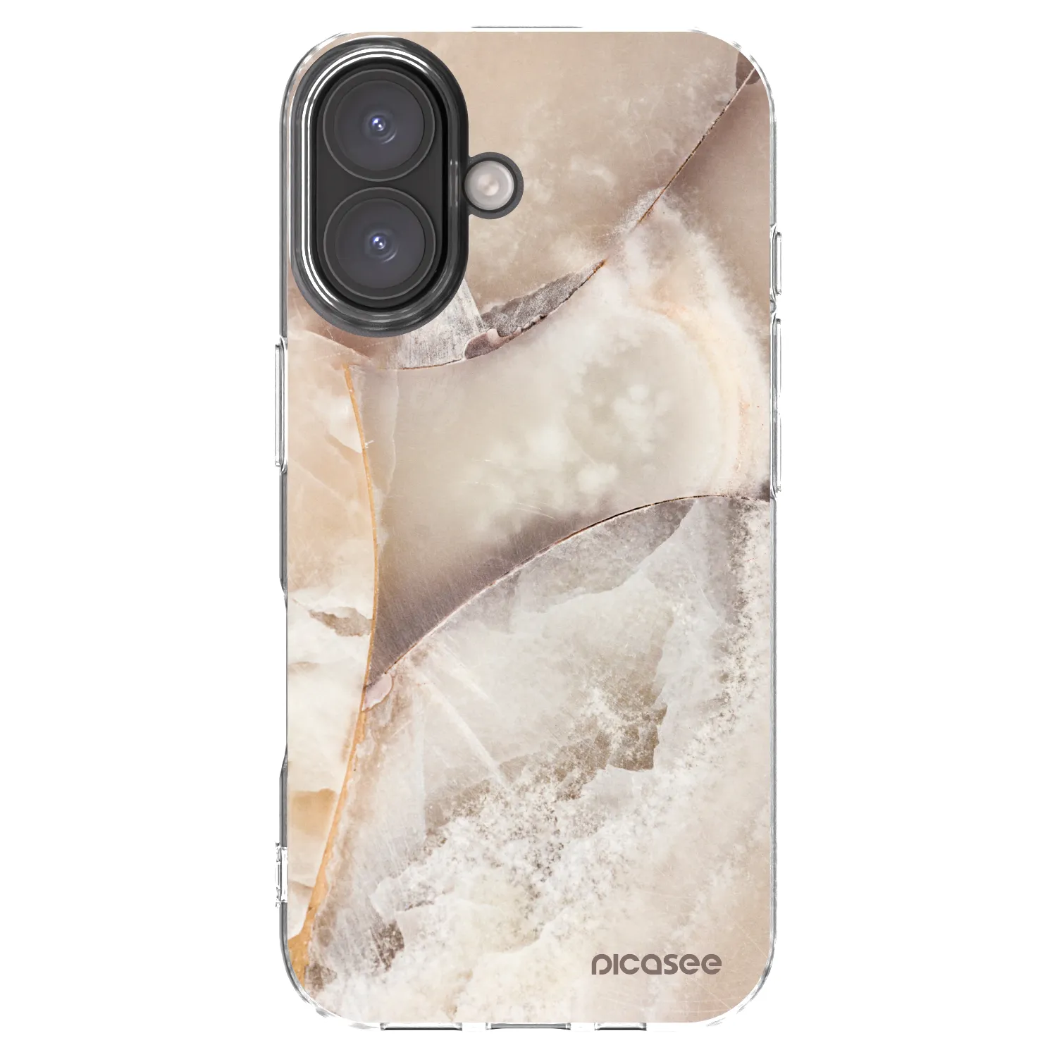 Picasee διαφανής θήκη σιλικόνης Apple iPhone 16 - Cream marble