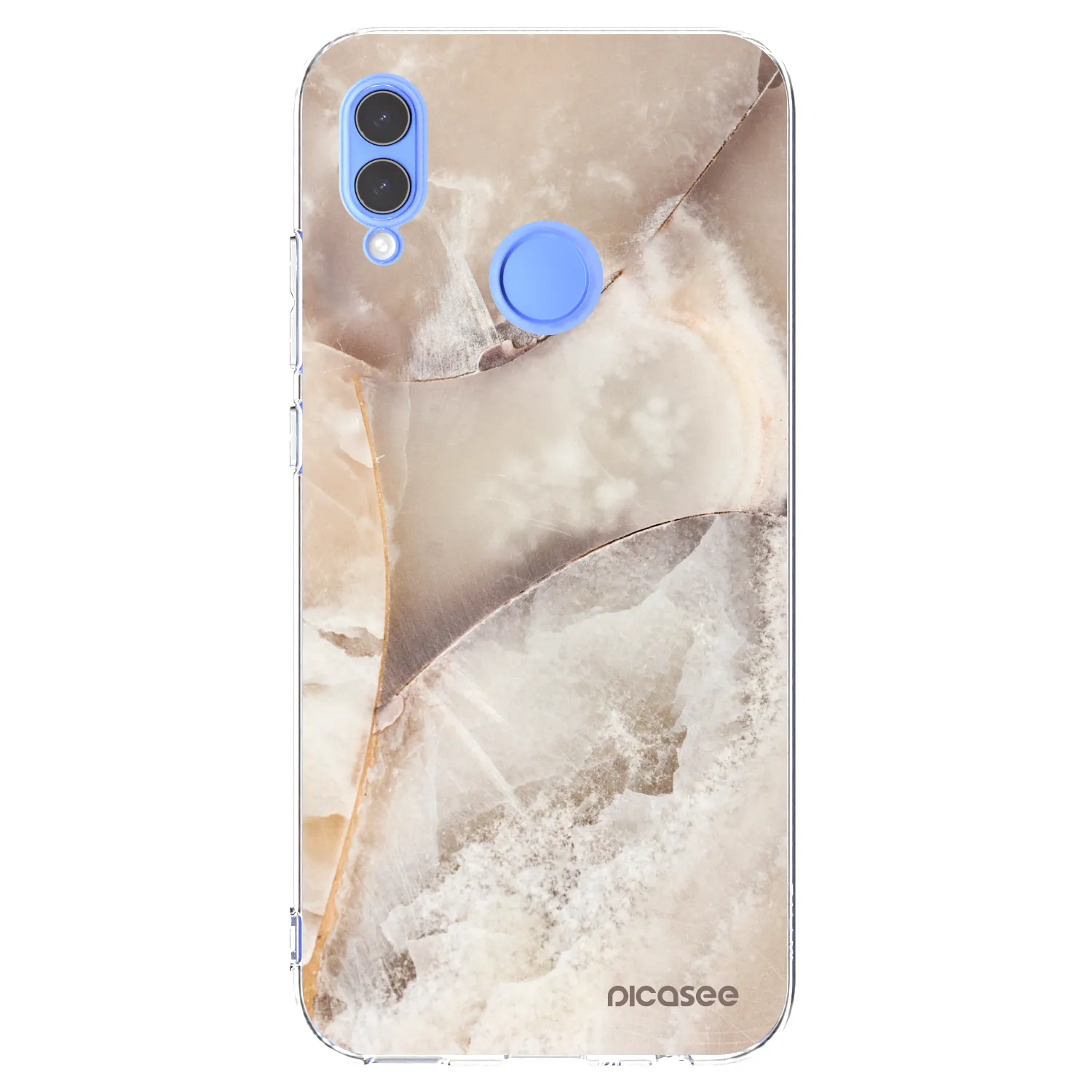 Picasee διαφανής θήκη σιλικόνης Honor 10 Lite - Cream marble