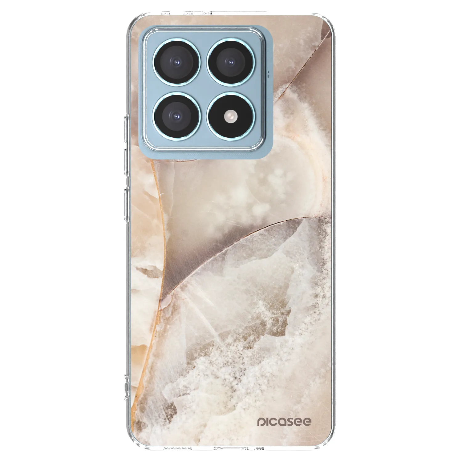 Picasee διαφανής θήκη σιλικόνης Xiaomi 14T Pro - Cream marble