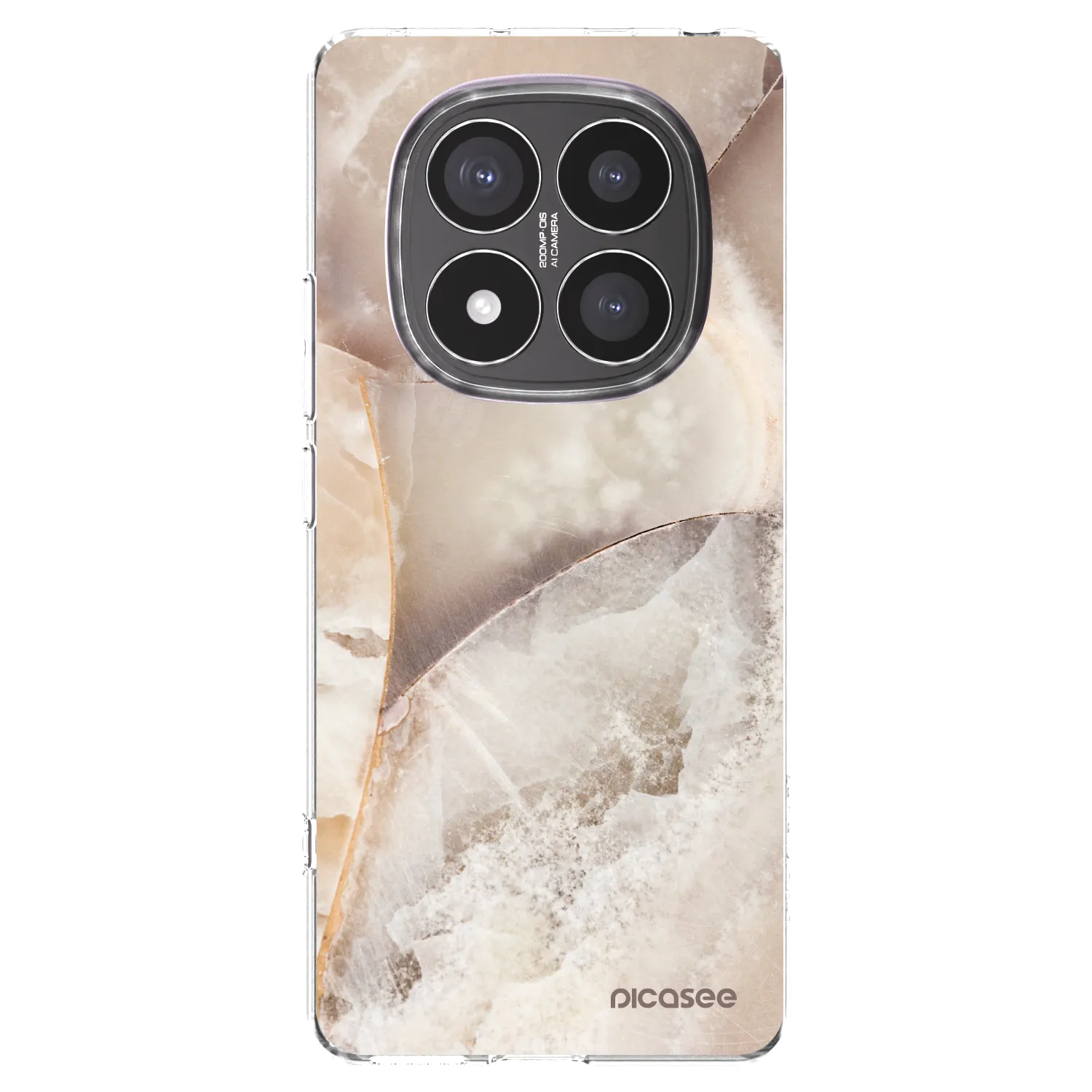 Picasee διαφανής θήκη σιλικόνης Xiaomi Redmi Note 14 Pro+ 5G - Cream marble