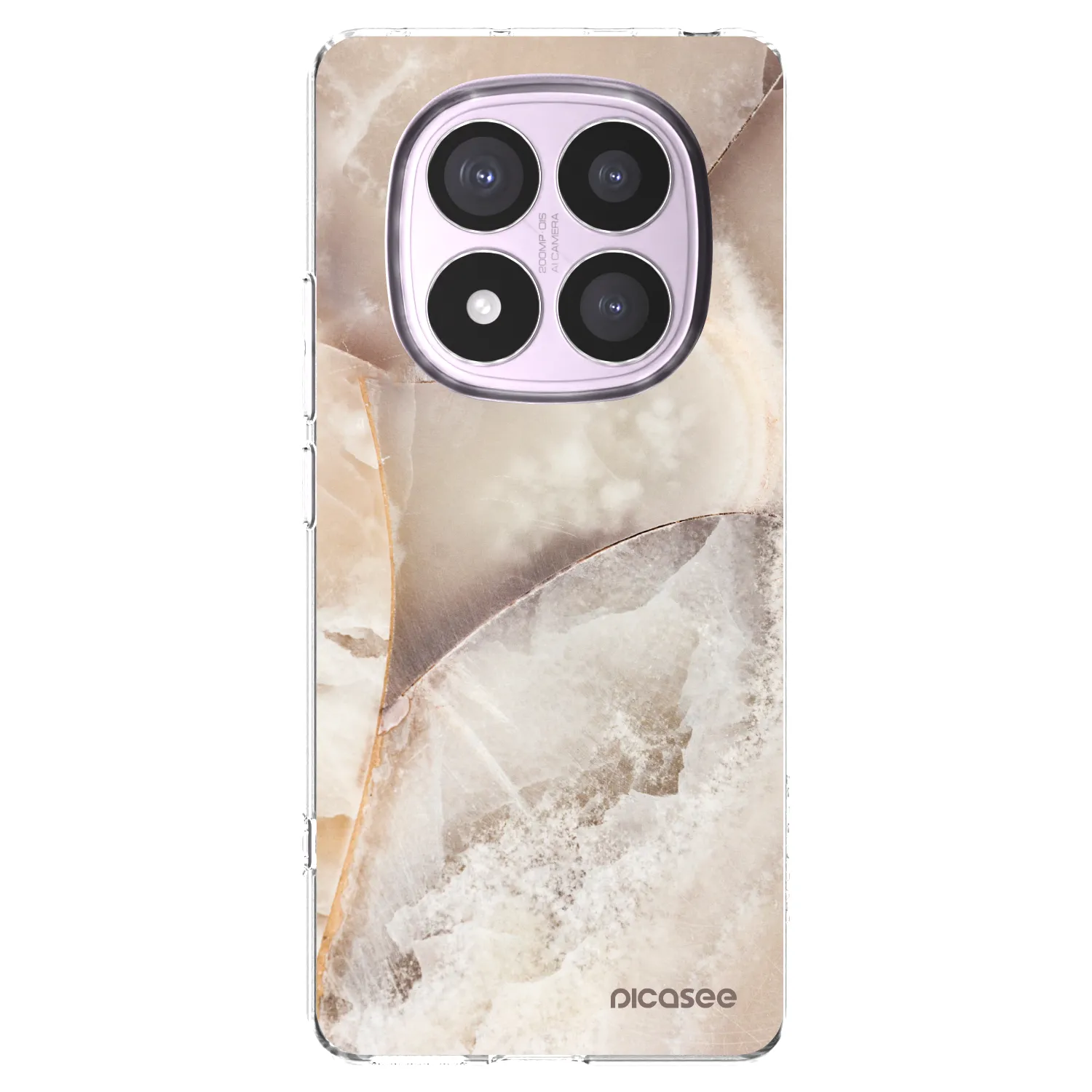 Picasee διαφανής θήκη σιλικόνης Xiaomi Redmi Note 14 Pro 5G - Cream marble