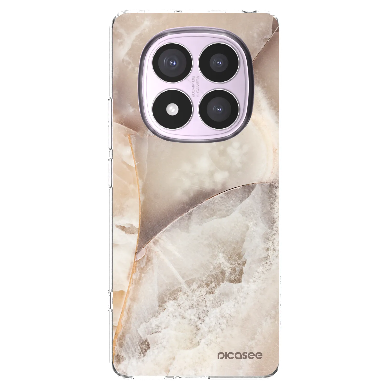 Picasee διαφανής θήκη σιλικόνης Xiaomi Redmi Note 14 Pro 4G - Cream marble