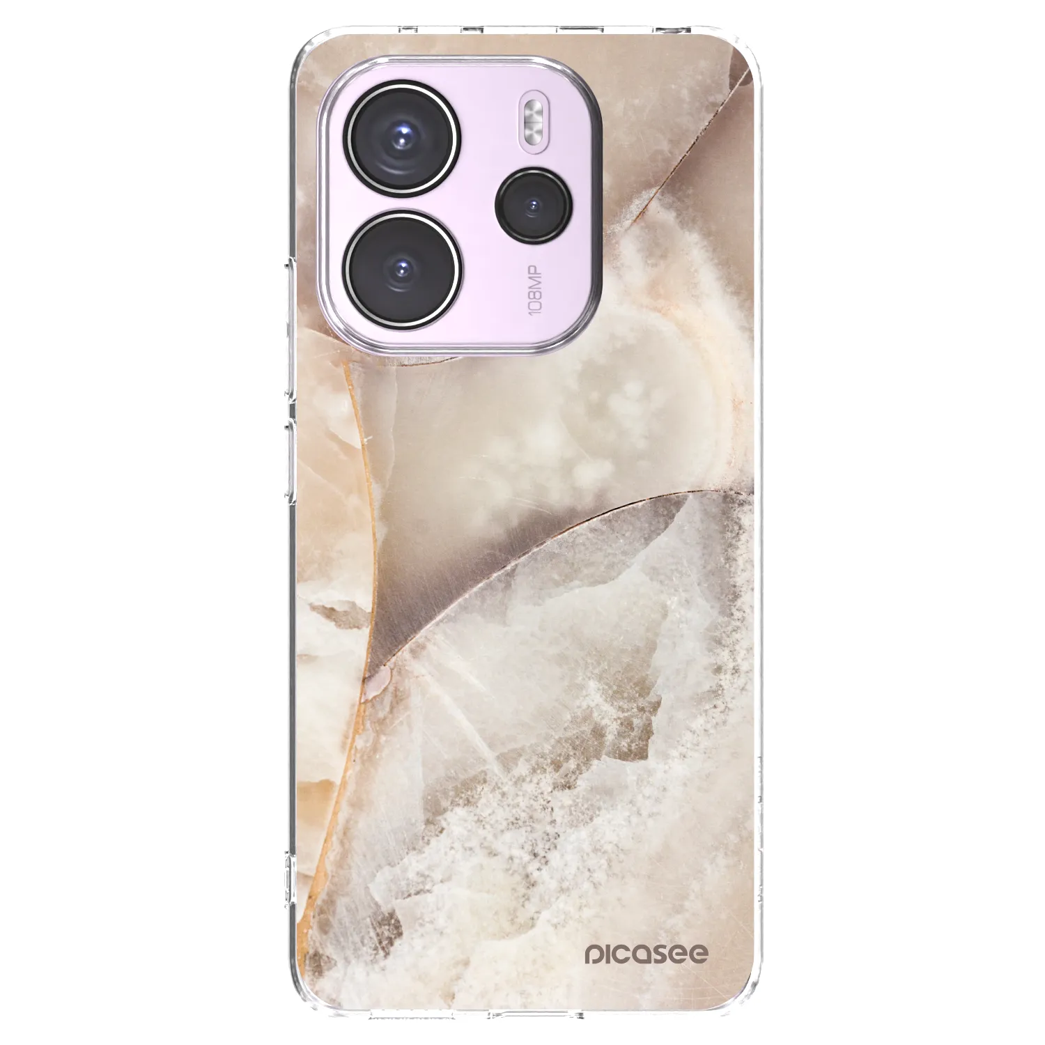 Picasee διαφανής θήκη σιλικόνης Xiaomi Redmi Note 14 4G - Cream marble