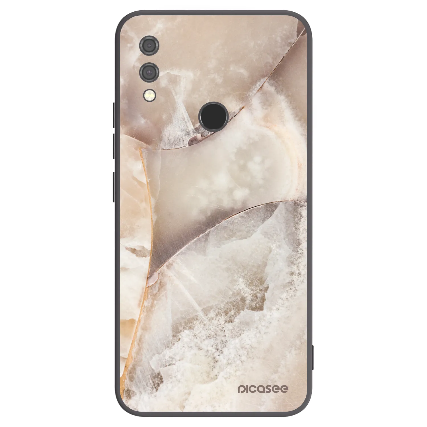 Picasee Μαύρη θήκη σιλικόνης για Xiaomi Redmi Note 7 - Cream marble