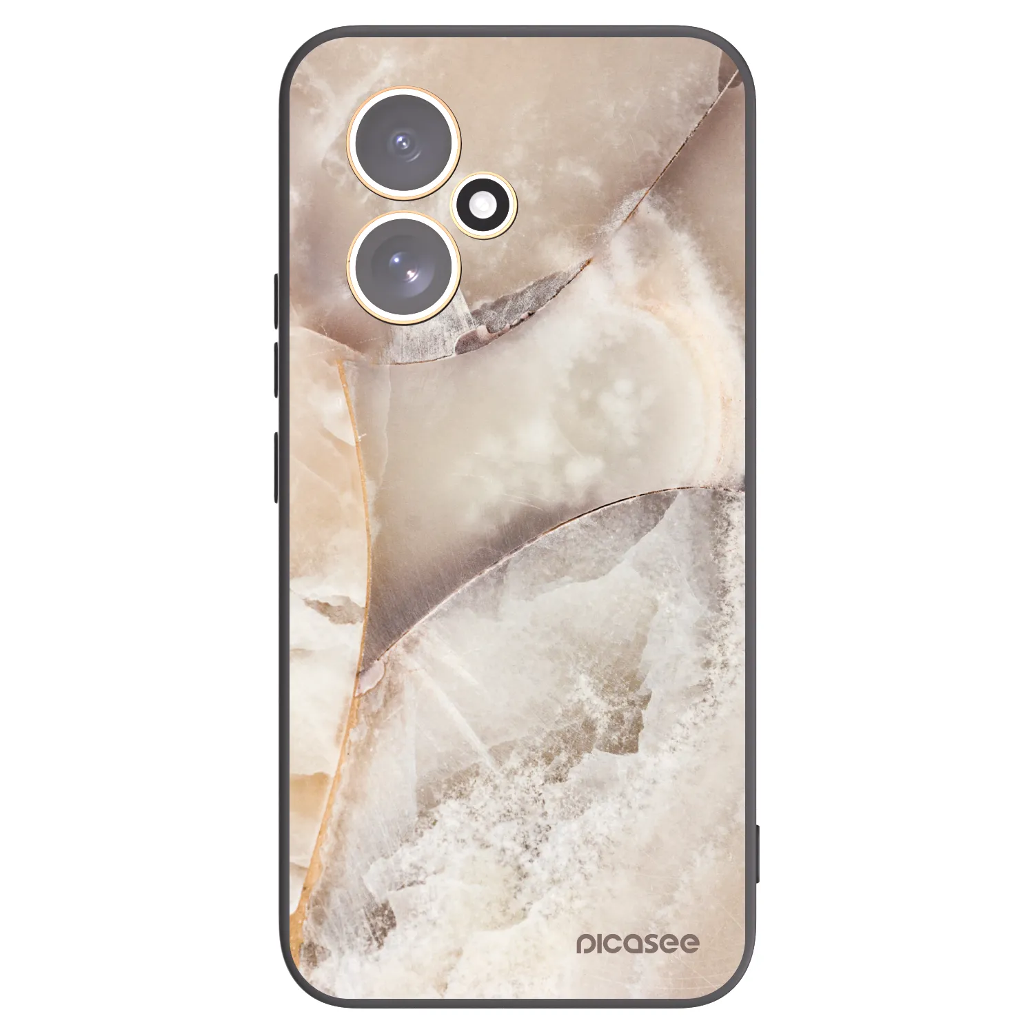 Picasee Μαύρη θήκη σιλικόνης για Honor 400 5G - Cream marble