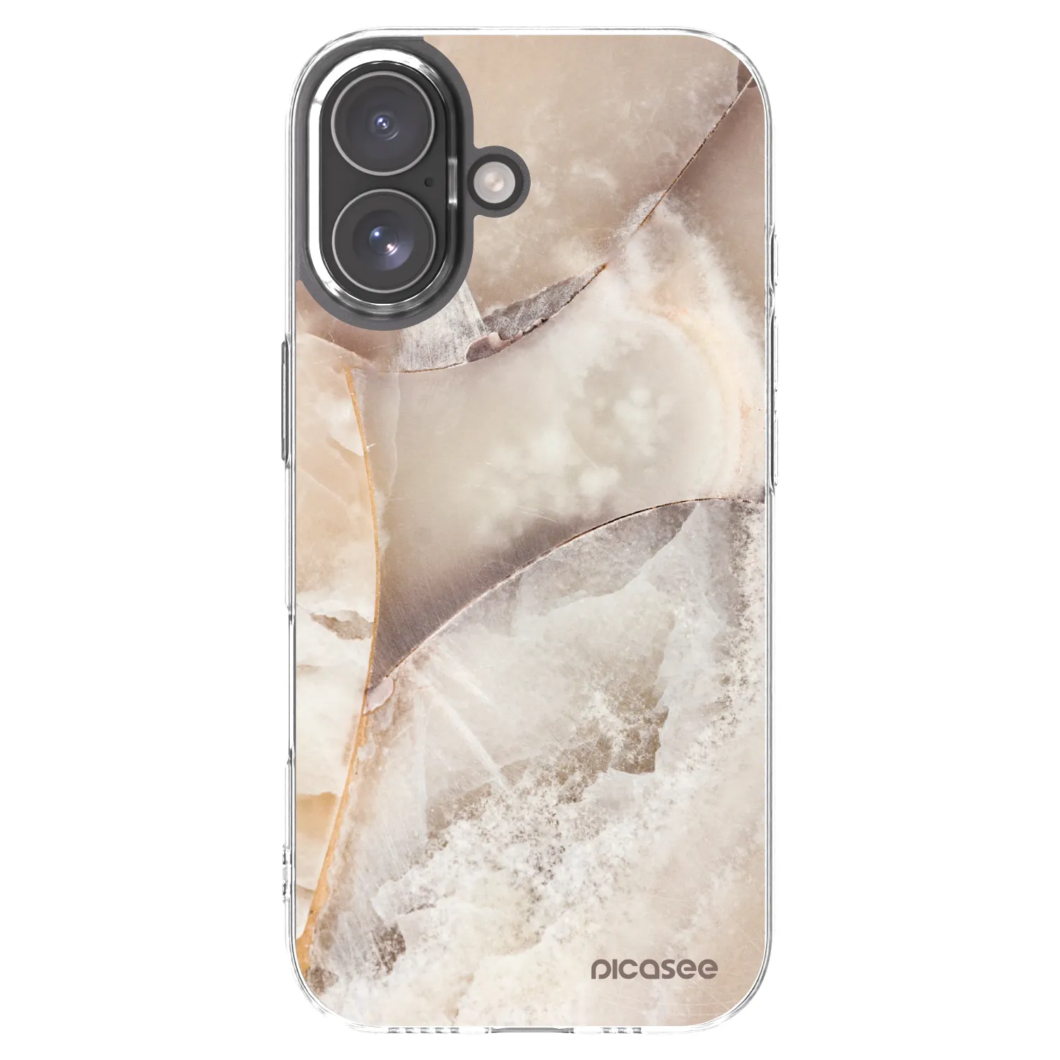 Picasee διαφανής θήκη σιλικόνης Apple iPhone 17 - Cream marble