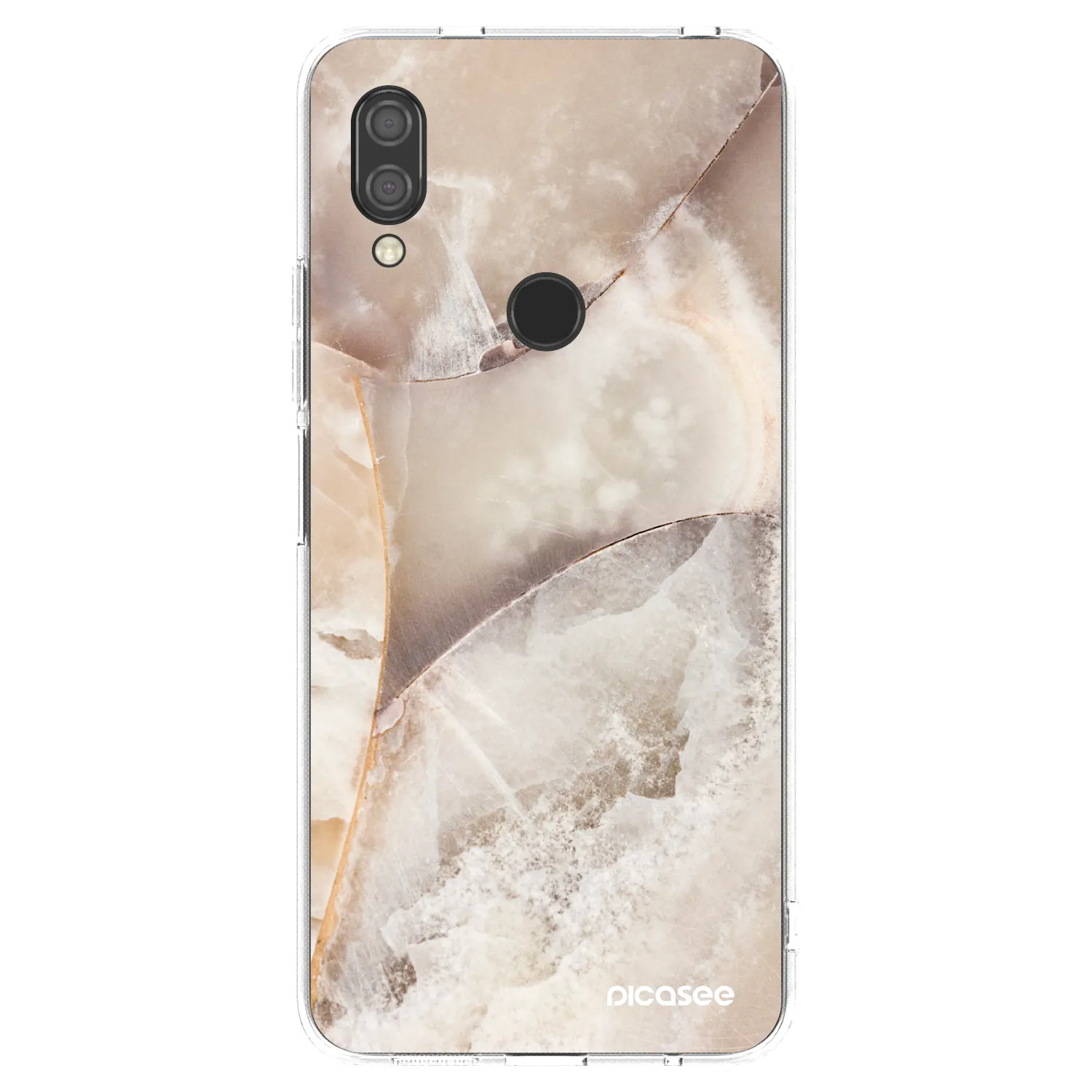 Picasee διαφανής θήκη σιλικόνης Xiaomi Redmi 7 - Cream marble