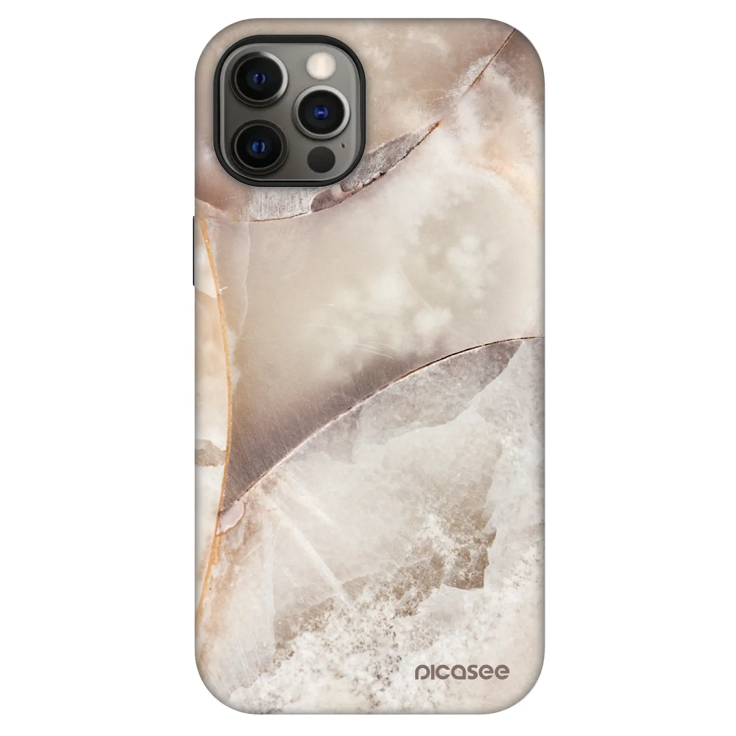 Picasee Fashion Case MagSafe για Apple iPhone 12 Pro - Cream marble
