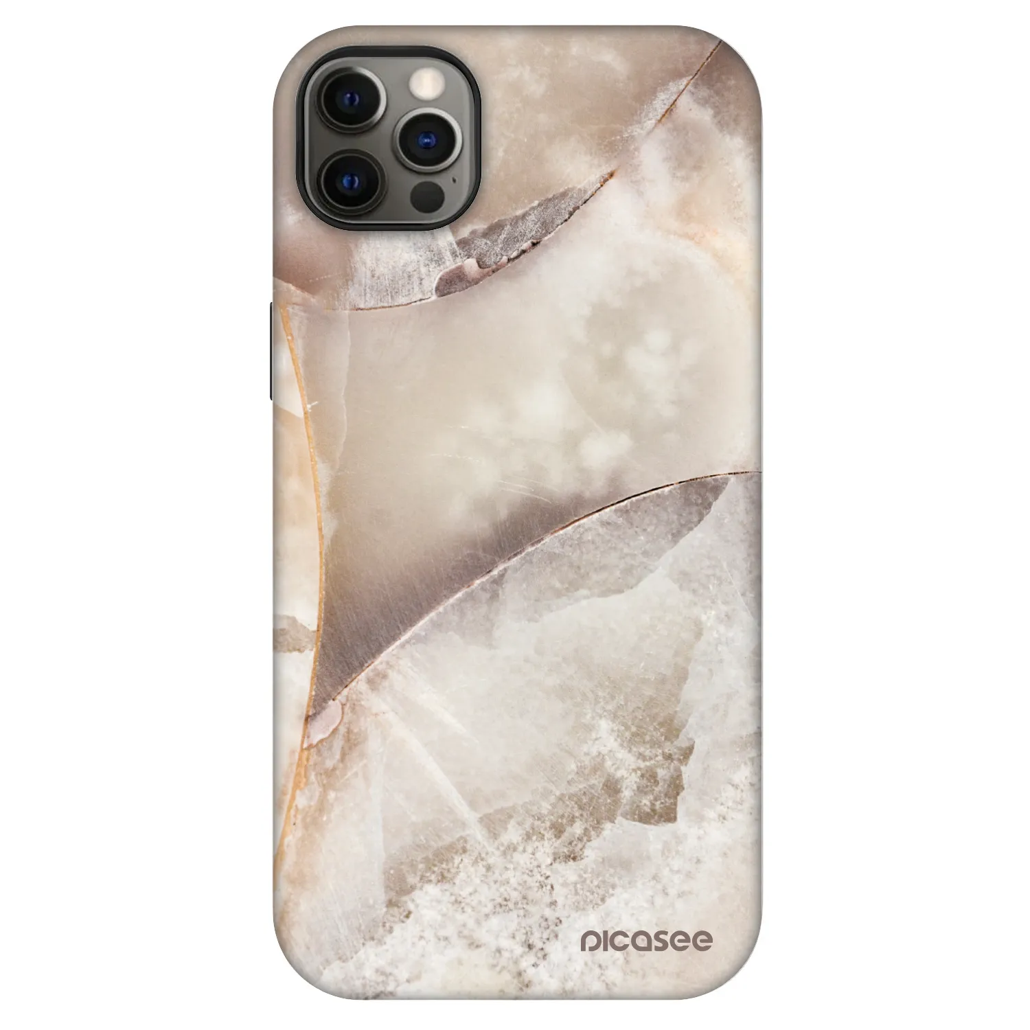 Picasee Fashion Case MagSafe για Apple iPhone 12 Pro Max - Cream marble