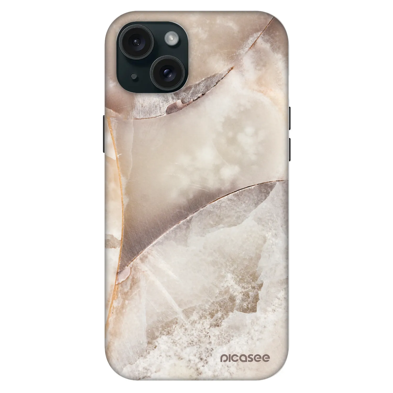 Picasee Fashion Case MagSafe για Apple iPhone 15 Plus - Cream marble