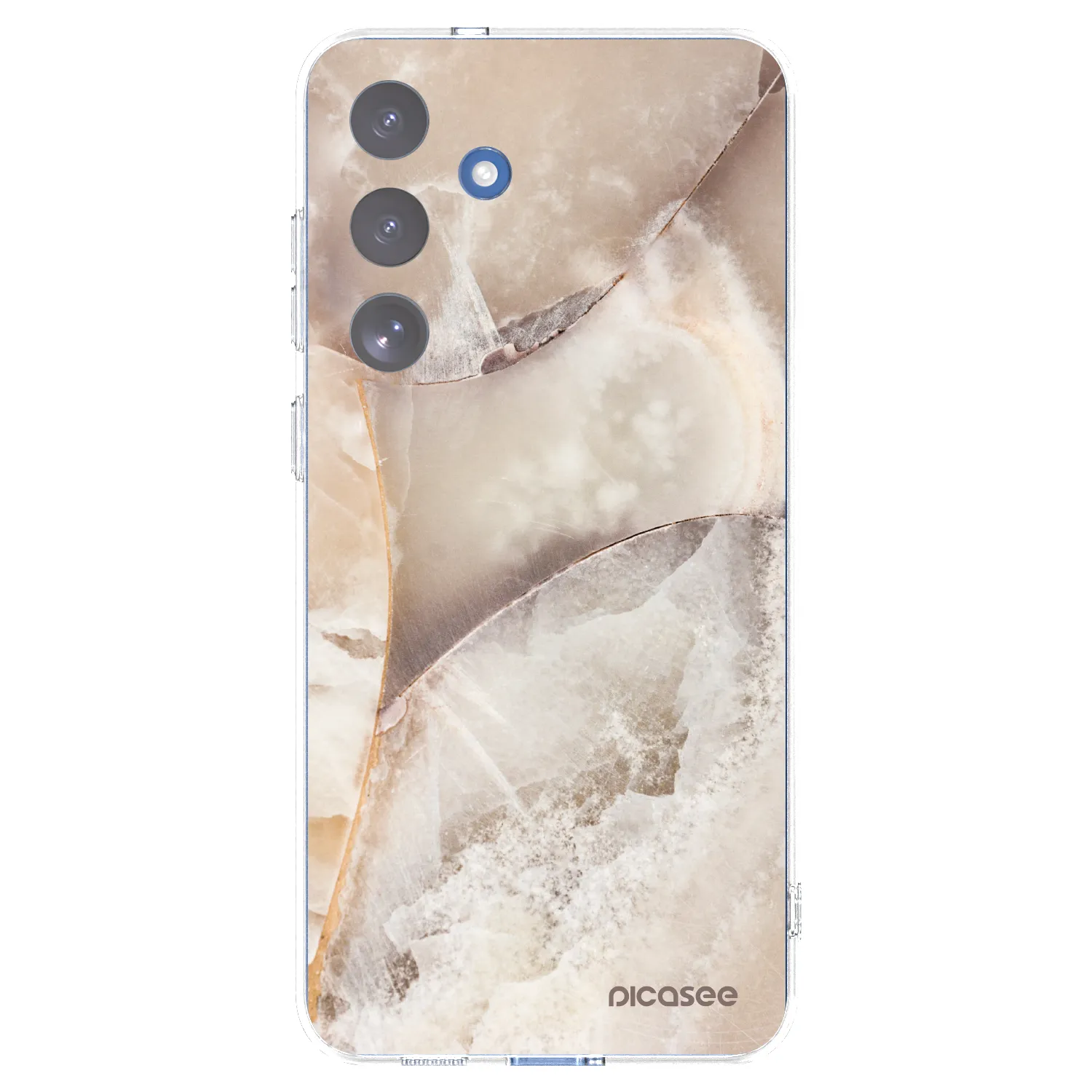Picasee διαφανής θήκη σιλικόνης Samsung Galaxy S25 FE 5G - Cream marble