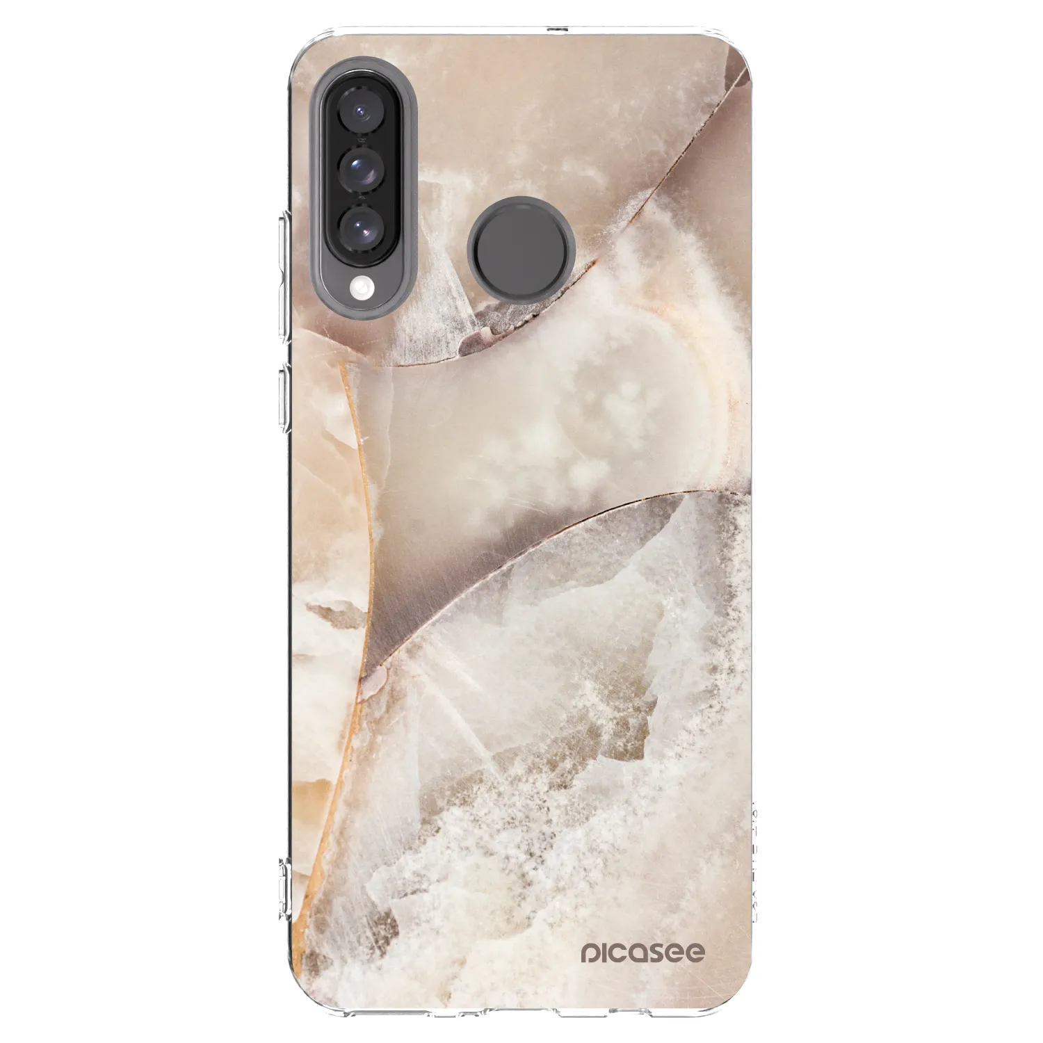Picasee διαφανής θήκη σιλικόνης Huawei P30 Lite - Cream marble