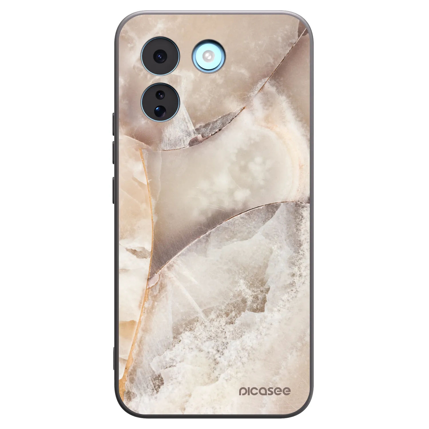 Picasee Μαύρη θήκη σιλικόνης για Xiaomi Redmi Note 17 Pro MAX 5G - Cream marble