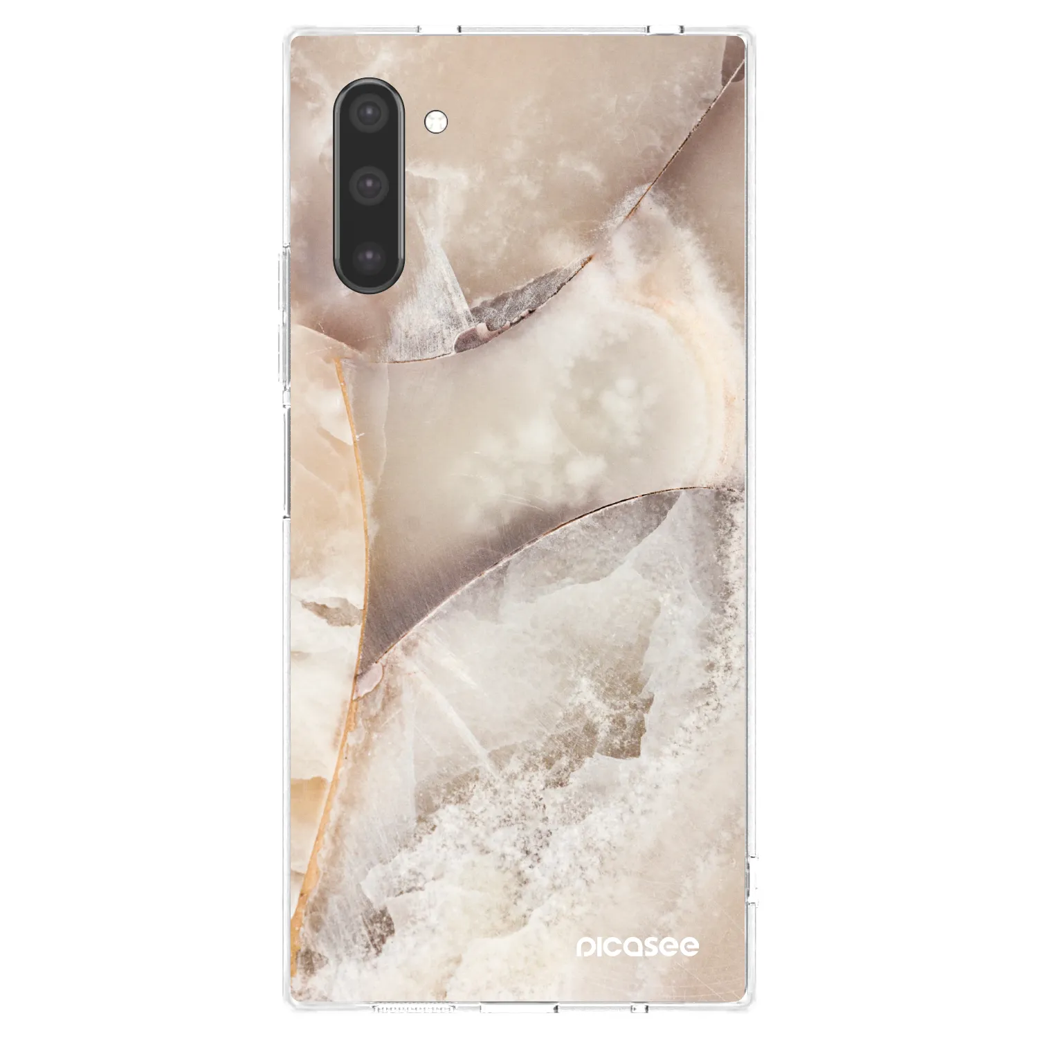 Picasee διαφανής θήκη σιλικόνης Samsung Galaxy Note 10 N970F - Cream marble