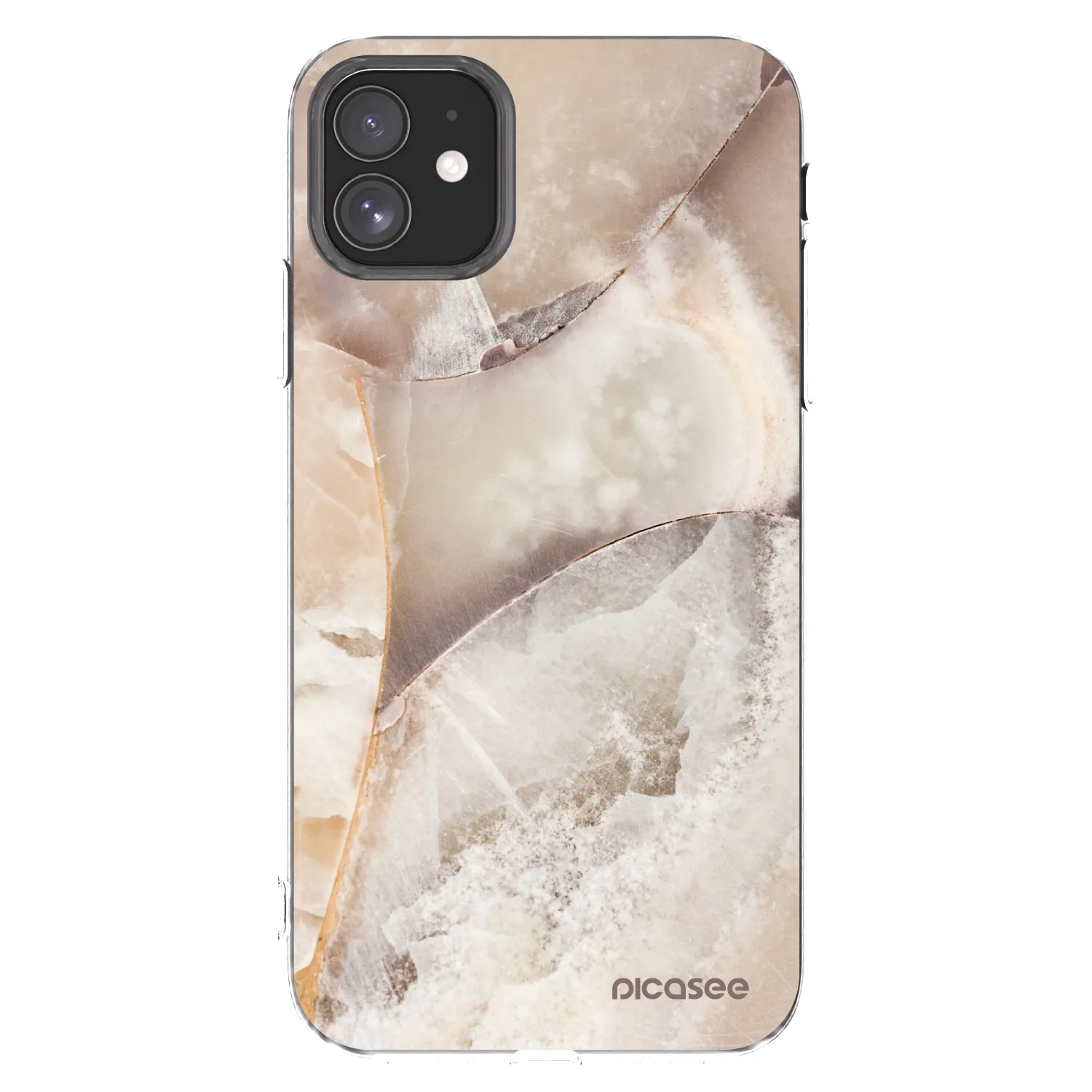 Picasee διαφανής θήκη σιλικόνης Apple iPhone 11 - Cream marble