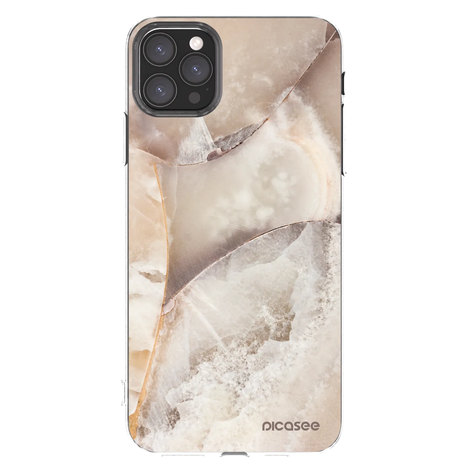 Picasee διαφανής θήκη σιλικόνης Apple iPhone 11 Pro Max - Cream marble
