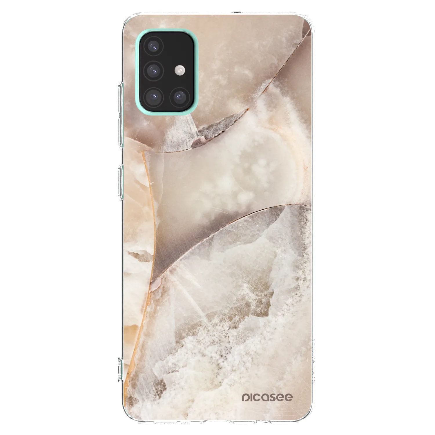 Picasee διαφανής θήκη σιλικόνης Samsung Galaxy A51 A515F - Cream marble
