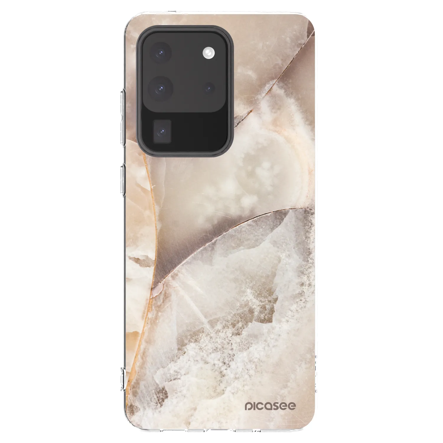 Picasee διαφανής θήκη σιλικόνης Samsung Galaxy S20 Ultra 5G G988F - Cream marble