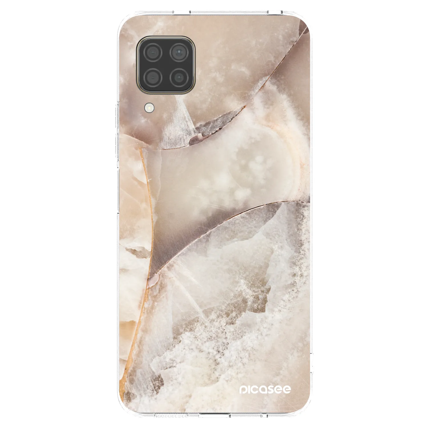 Picasee διαφανής θήκη σιλικόνης Huawei P40 Lite - Cream marble