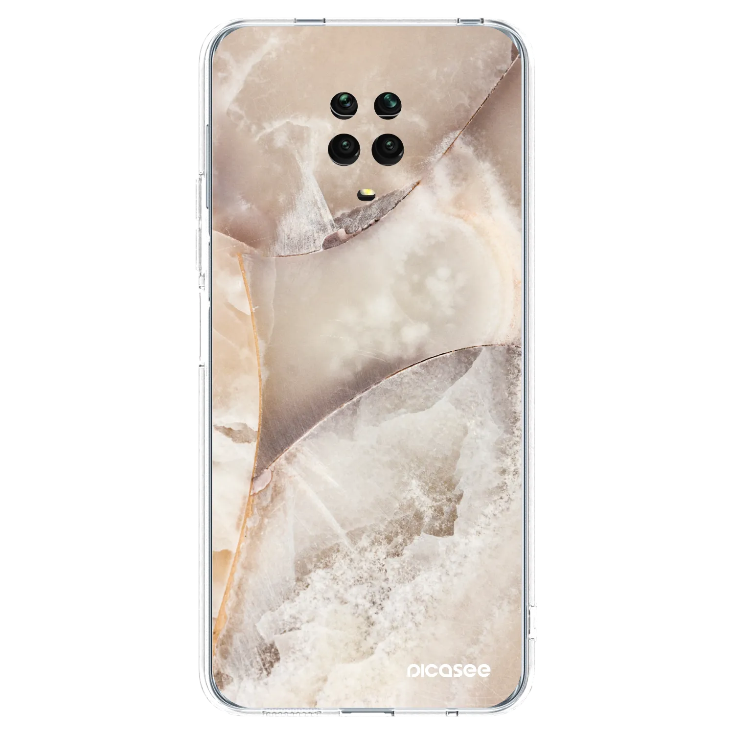 Picasee διαφανής θήκη σιλικόνης Xiaomi Redmi Note 9 Pro - Cream marble