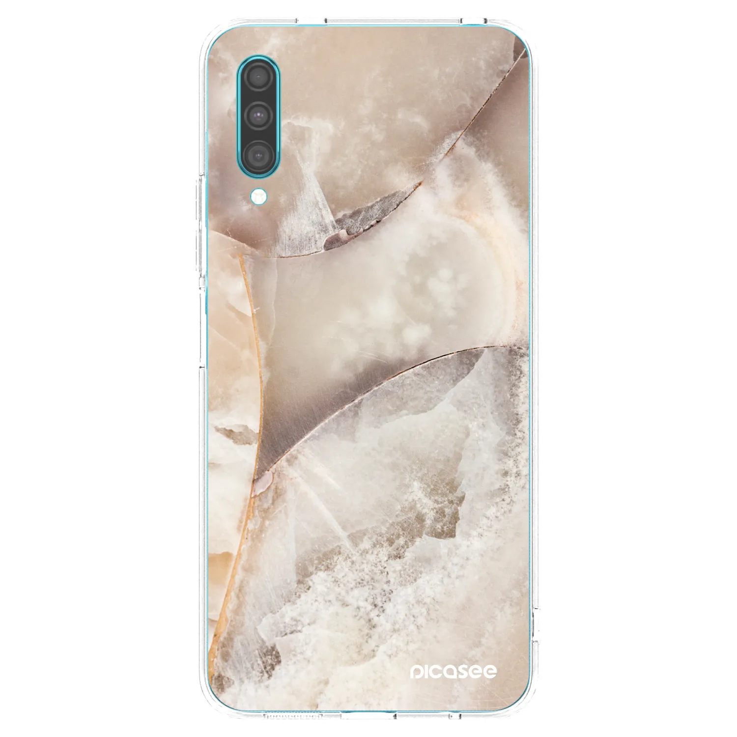 Picasee διαφανής θήκη σιλικόνης Samsung Galaxy A30s A307F - Cream marble