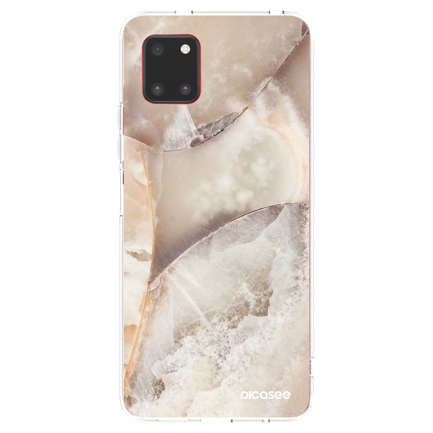 Picasee διαφανής θήκη σιλικόνης Samsung Galaxy Note 10 Lite N770F - Cream marble
