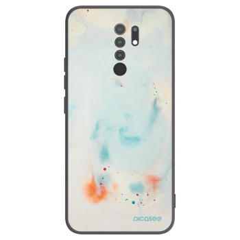 Picasee Μαύρη θήκη σιλικόνης για Xiaomi Redmi 9 - Splash