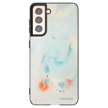 Picasee Μαύρη θήκη σιλικόνης για Samsung Galaxy S21 5G G991B - Splash