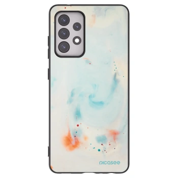 Picasee Μαύρη θήκη σιλικόνης για Samsung Galaxy A52 5G A525F - Splash