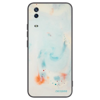 Picasee Μαύρη θήκη σιλικόνης για Vivo Y11s - Splash