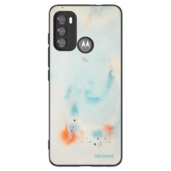 Picasee Μαύρη θήκη σιλικόνης για Motorola Moto G60 - Splash