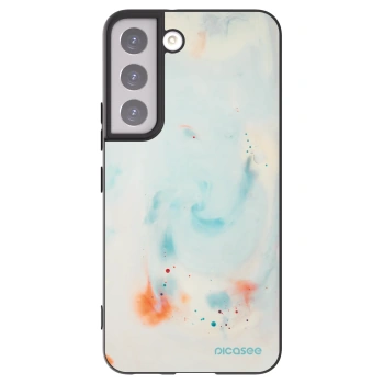 Picasee Μαύρη θήκη σιλικόνης για Samsung Galaxy S22 5G - Splash