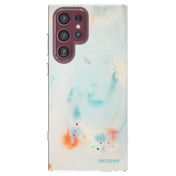 Picasee διαφανής θήκη σιλικόνης Samsung Galaxy S22 Ultra 5G - Splash