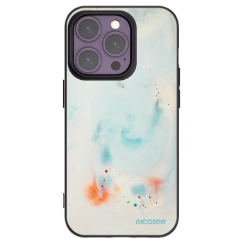 Picasee Μαύρη θήκη σιλικόνης για Apple iPhone 14 Pro - Splash