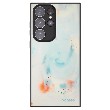Picasee Μαύρη θήκη σιλικόνης για Samsung Galaxy S23 Ultra 5G - Splash