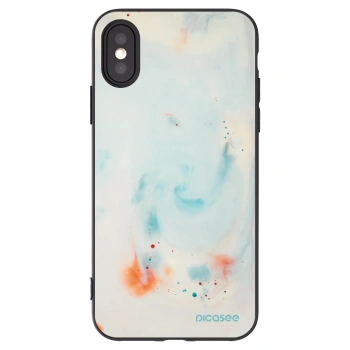Picasee Μαύρη θήκη σιλικόνης για Apple iPhone X/XS - Splash