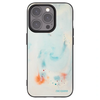 Picasee Μαύρη θήκη σιλικόνης για Apple iPhone 15 Pro - Splash