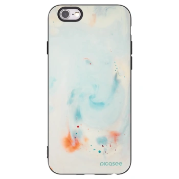 Picasee Μαύρη θήκη σιλικόνης για Apple iPhone 6/6S - Splash