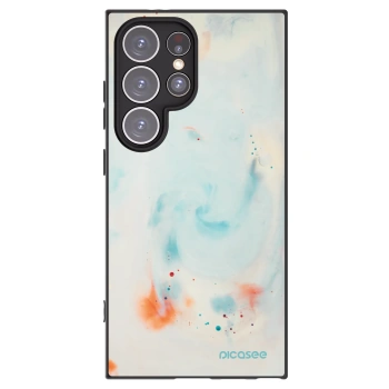 Picasee Μαύρη θήκη σιλικόνης για Samsung Galaxy S24 Ultra S928B 5G - Splash