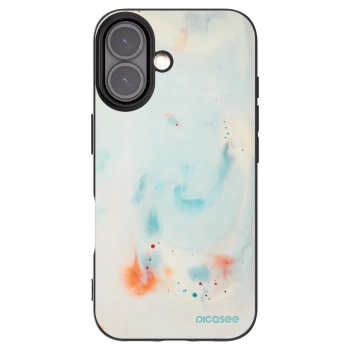 Picasee Μαύρη θήκη σιλικόνης για Apple iPhone 16 - Splash
