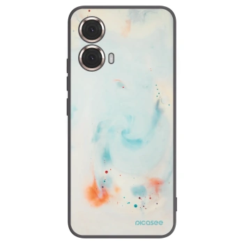 Picasee Μαύρη θήκη σιλικόνης για Motorola Moto G85 - Splash