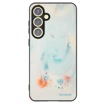Picasee Μαύρη θήκη σιλικόνης για Samsung Galaxy S24 FE S721B - Splash
