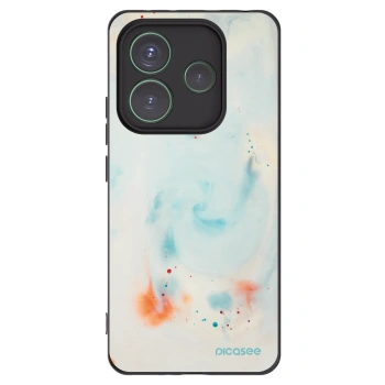 Picasee Μαύρη θήκη σιλικόνης για Xiaomi Redmi Note 14 5G - Splash