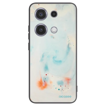 Picasee Μαύρη θήκη σιλικόνης για Xiaomi Redmi Note 14S - Splash
