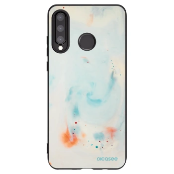 Picasee Μαύρη θήκη σιλικόνης για Huawei P30 Lite - Splash