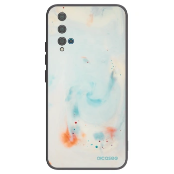 Picasee Μαύρη θήκη σιλικόνης για Huawei Nova 5T - Splash