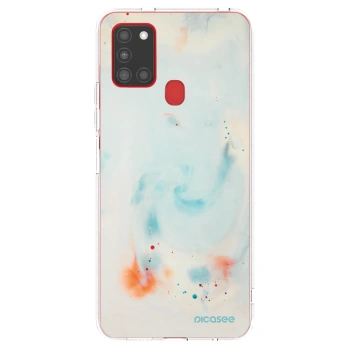 Picasee διαφανής θήκη σιλικόνης Samsung Galaxy A21s - Splash