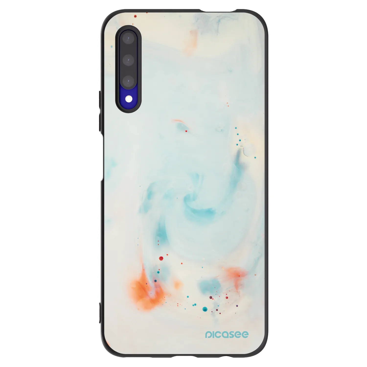 Picasee Μαύρη θήκη σιλικόνης για Honor 9X Pro - Splash