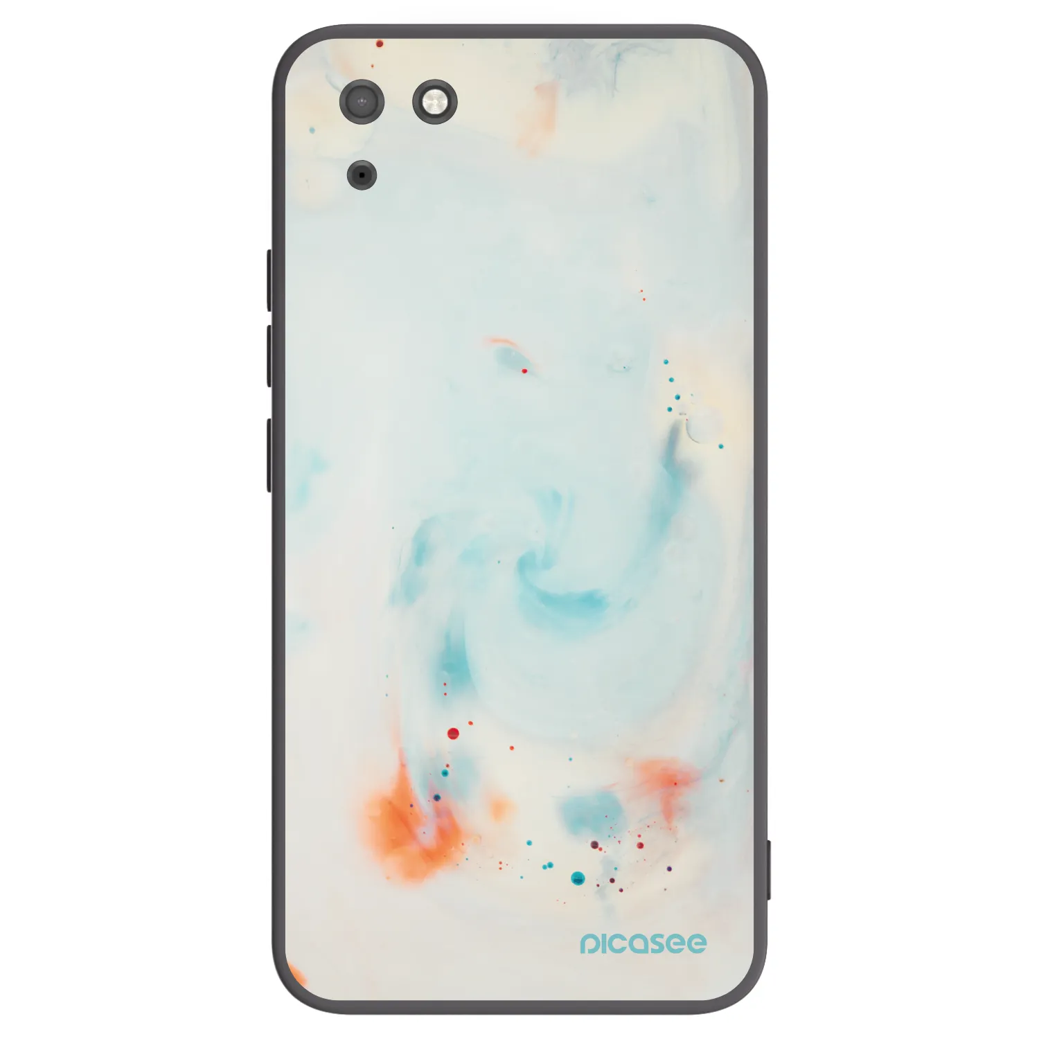 Picasee Μαύρη θήκη σιλικόνης για Huawei Y5P - Splash